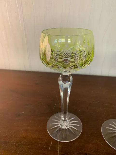 1 verre couleur violet en cristal (prix d'un seul verre) 3