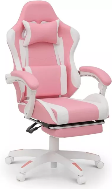 Gaming Chair with Headrest & Lumbar Support Ergonomic Computer Racing Chair