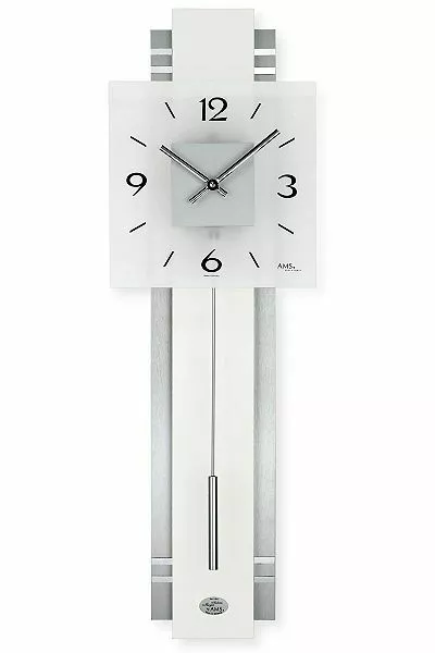 Ams 7302 Moderne Horloge Murale Avec Mécanisme à Quartz, Alimenté par Pile