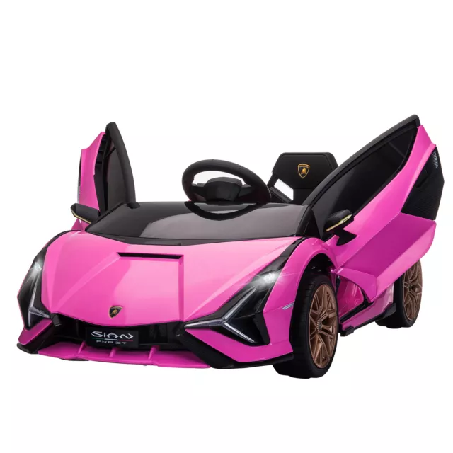 HOMCOM Lamborghini SIAN 12V Kids Electric Ride On Car Toy w/ Remote Control