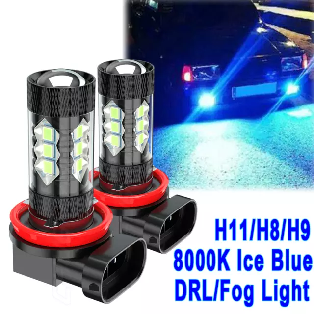For INFINITI M37 M56 QX56 EX35 FX35 2X H11 Ice Blue Upgrade LED Fog Lights Bulbs