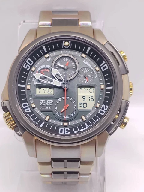 CITIZEN ATTESA U680-T014283 Limited Edition Titanium Eco Drive Solar ...