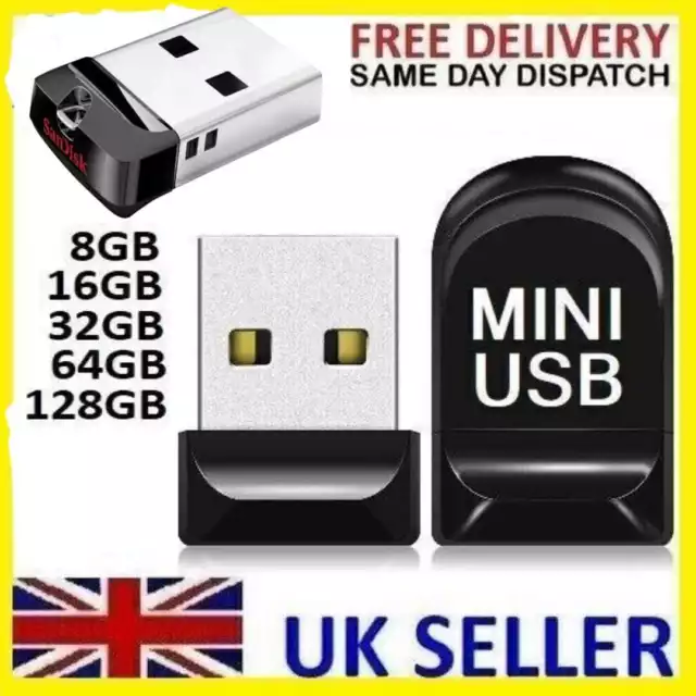 SanDisk 8/16/32/64 GB CRUZER FIT USB 2.0 With Cap pen Drive Memory Stick Mini-UK