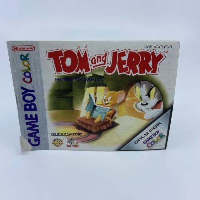 Notice Nintendo Game Boy Color GBC Tom And Jerry Très Bon État Rare Version EUR