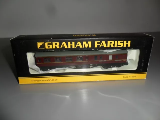 Graham Farish/Bachmann 374-827 Stanier Brake End Second BR Maroon N Gauge