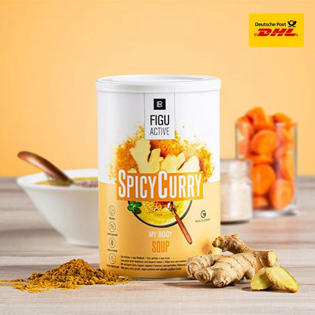 LR FIGUACTIVE Spicy Curry Soup 488g nuova + IMBALLO ORIGINALE