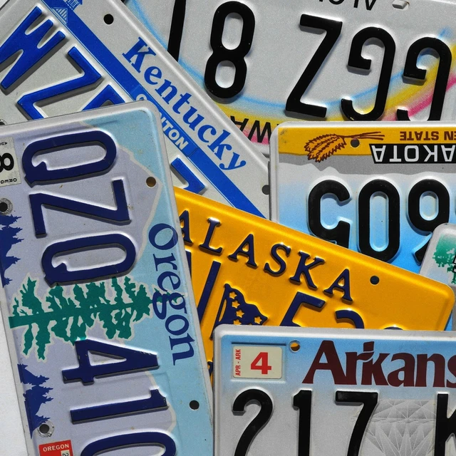 LICENSE PLATE ALL 50 STATES + Territories Countries GOOD License