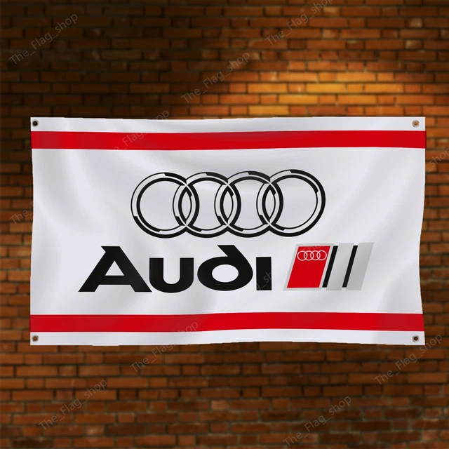 Drapeau Audi A3 Neuf En Polyester - Taille Large - Fabriqué En France