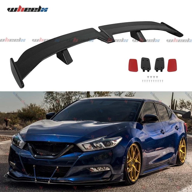 Ikon Motorsports Rear Trunk Deck Lid Spoiler Wing Lip W/LED Brake Light Exterior Auto Parts Compatible With 2006 2011 Honda Civic 8th Gen Sedan 4 Doo