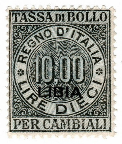 (I.B) Italy (Libya) Revenue : Cambiali 10L