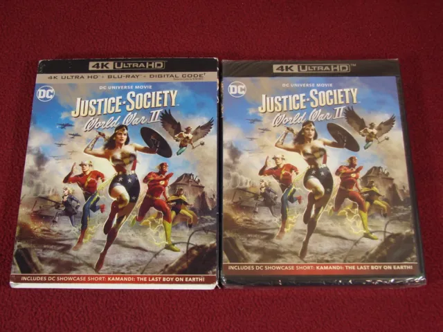 Justice-Society World War II 4K UHD + Blu-ray + Digital + Slipcover NEW SEALED