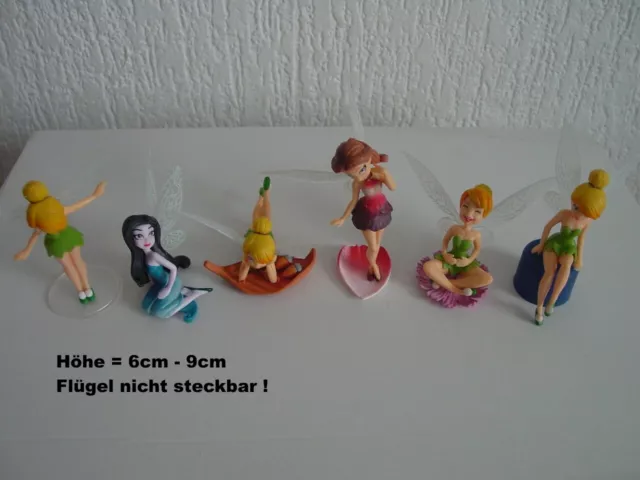 6 x Figuren Tinker Bell (Glöckchen) Fee + Freundin aus Vitrine (Nachlaß) !