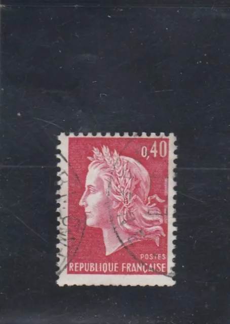 L6914 FRANCE Timbre Y&T N° 1536B de 1967-69 " Marianne de Cheffer "   Oblitéré