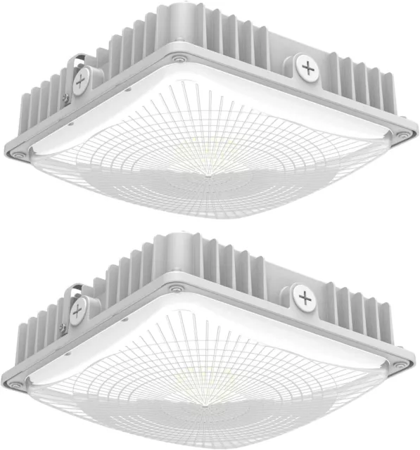 2Pack LED Canopy Lights Fixture 75W 9750LM Gas Station Canopy Light 5000K UL&DLC