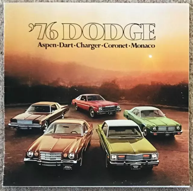 DODGE RANGE LF USA Car Sales Brochure 1976 #81-205-6001 9/75 MONACO Aspen DART++