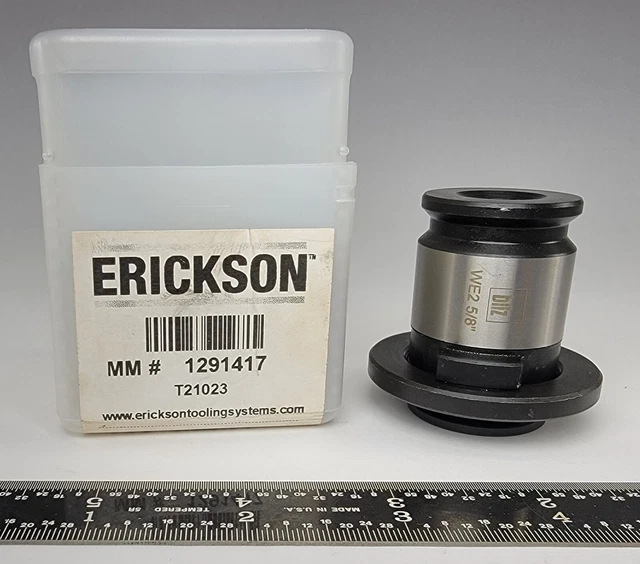 Erickson Tooling Systems 5/8" Quick Change Tap Adapter MM# 1291417/T21023 (NEW)