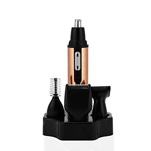 4-in-1 Nasenhaarschneider - Nasen-Ohr-Barthaar-Augenbrauen-Trimmer-Set Tragba...