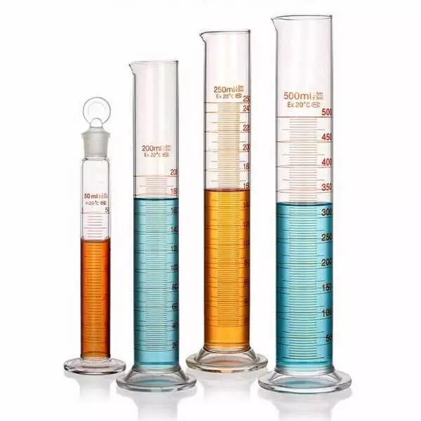 5ml-1000ml Graduated Measuring Cylinder w/ Glass Stopper Laboratory Glassware AU