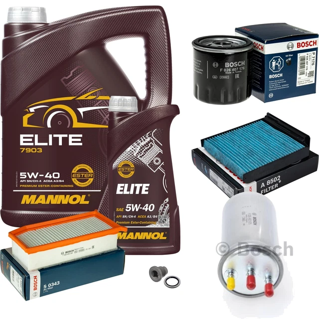 Inspektionskit MANNOL Extreme 5W-40 Für Dacia Duster 1.5 DCi 4x4 Sandero Logan – Ölfilter + 5L Motoröl
