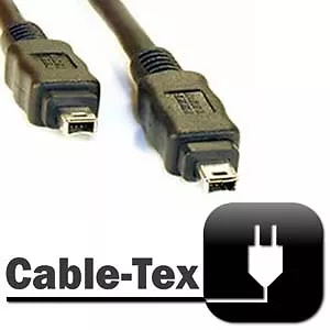 Câble-Tex Firewire 4 à 4 broches IEEE1394 DV 3m