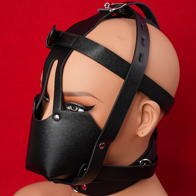 Masque BDSM Bondage Pour Couple – Cagoule Fétiche Avec Harnais, Jeu De Rôle, Neuf Générique