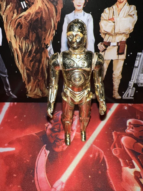 Star Wars C-3PO Droid 3.75" Kenner Hong Kong Vintage 1977 Action Figure