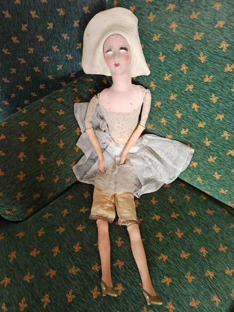 Grande poupée boudoir vintage : poupée en tissu de 25 po. avec robe verte - Canada