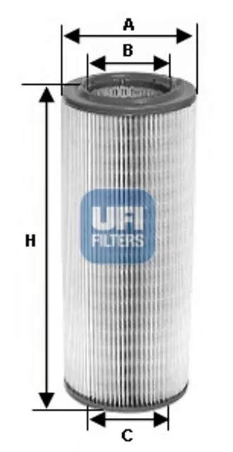 UFI Luftfilter 27.710.00 Filtereinsatz für FIAT 600