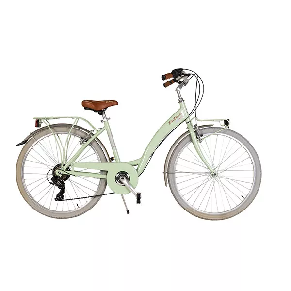 Via Veneto Nuvo' Bicicletta Lady 6 velocità in alluminio Taglia 46 ,tre colori