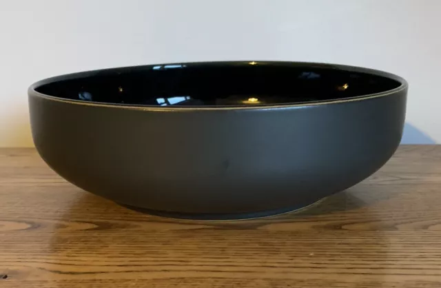 Denby Jet Salad Bowl Serving Bowl Fruit Bowl Dia. 9.5” H 3”