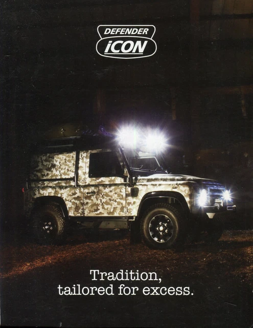 BROCHURE DI VENDITA Land Rover Defender ICON UK EUR 8,54 - PicClick IT