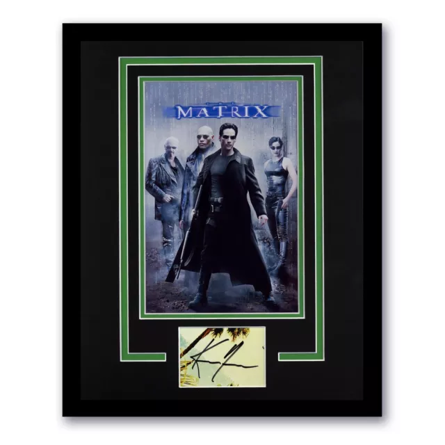 Keanu Reeves "The Matrix" AUTOGRAPH Signed Photo Framed 11x14 Display B ACOA