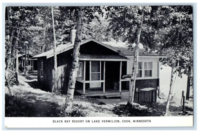c1940's Black Bay Resort on Lake Vermilion Cook Minnesota MN Vintage Postcard