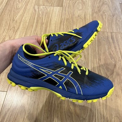 ASICS Uomo Gel-Peake Hockey Scarpe Pitch Campo Blu Verde Traspirante Sport 