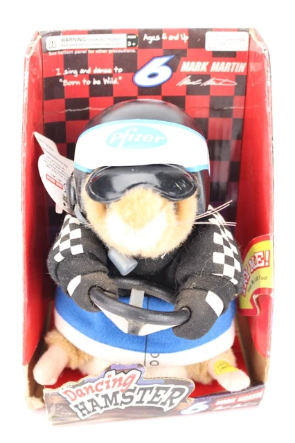 GEMMY DANCING HAMSTER NASCAR 6 Mark Martin Born to be Wild TESTED music
