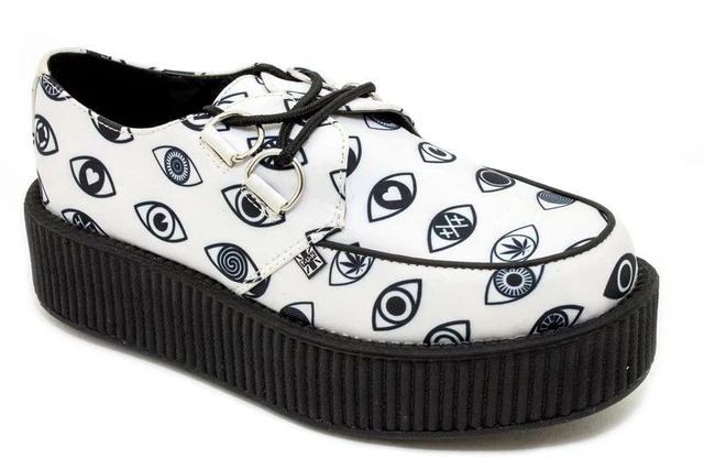 Chaussures Creeper TUK - Pointure 38 - Noir Et Blanc Carreaux - Occasion