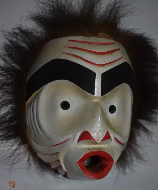 ORIG $399 WOW!! NORTHWEST COAST SHAMAN MASK, Sam Hugh signed 10"