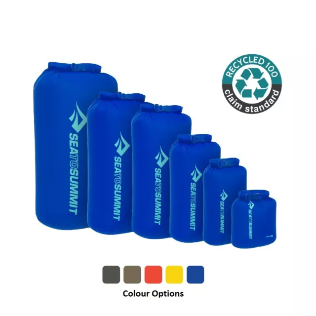 Sea To Summit Light Weight Dry Bag Water Proof - 7 Sizes / 5 Colour Options