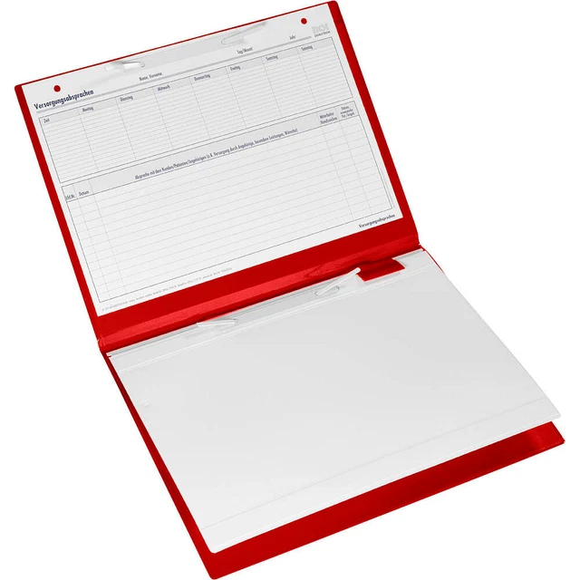 BOI DOKUTECH Patienten-Dokumentationsmappe Professional-Line DIN A4 quer rot