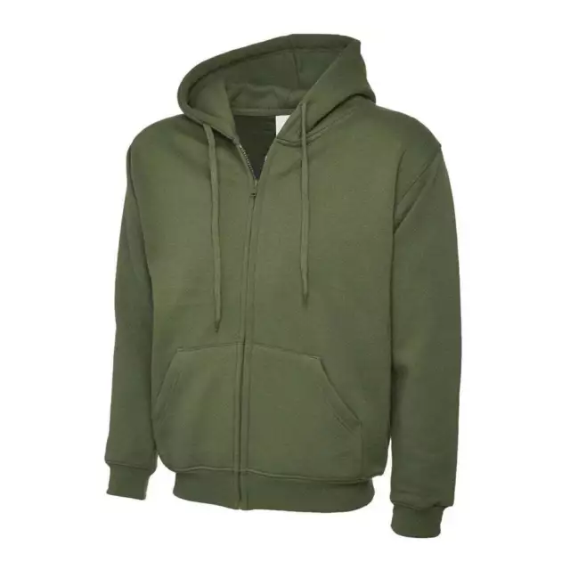 Mens Plain Fleece Zip Up Top Zipper Hoody Sweatshirt Jacket Jumper Hoodie New