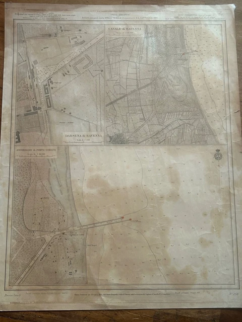 Ravenna; Istituto Idrografico della Ra. Marina - Italia Adriatico rilievi