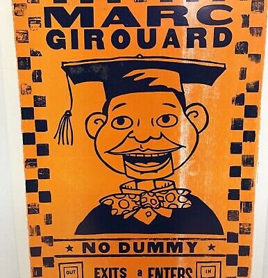 Marc Girouard No Dummy Graduation Vintage Art Poster Original Concert Silkscreen