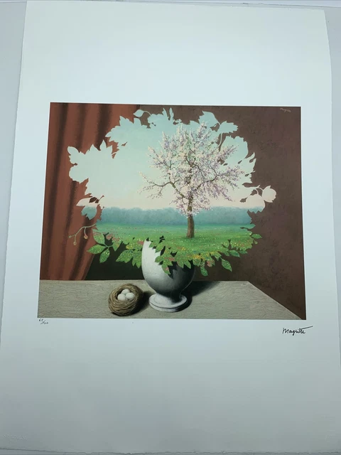 Signé René Magritte - Météo améliorée - Certificat SPADEM Paris