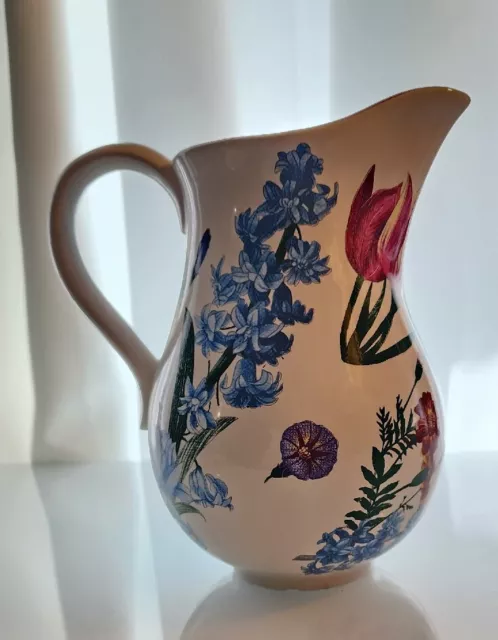 Botanical Flowers Pitcher Portugal William Sonoma Handcrafted In Portugal