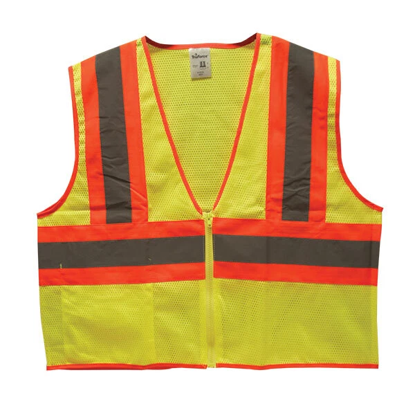 TruForce™ Class 2 Two-Tone Mesh Safety Vest, Medium, Lime, 1/Each TruForce SV2C3