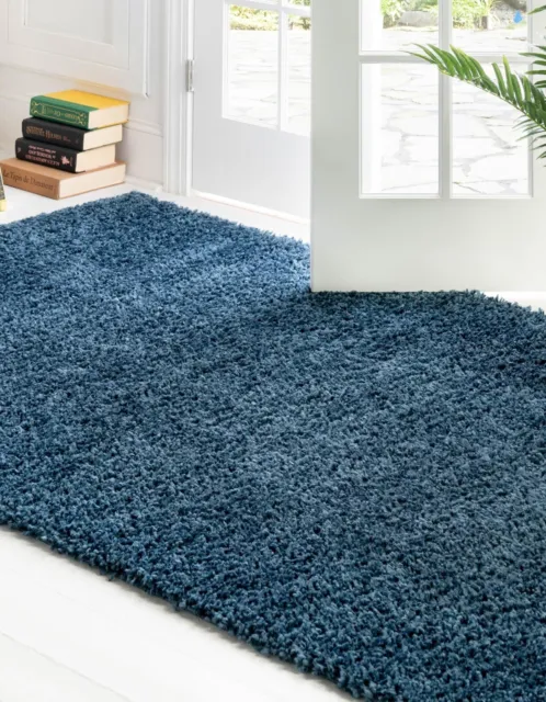 Thick Shaggy Large Rugs Non Slip Hallway Runner Rug Living Room Carpet Soft Pile