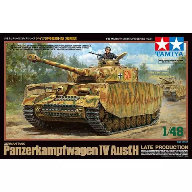 Maquette Char German Tank Panzerkampfwagen Iv Ausf.h Late Production Tamiya 3258