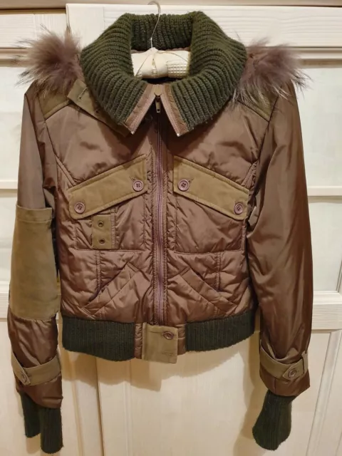 Piumino AnnaRita N verde militare bomber Anna Rita Giubbotto donna tg 42 giacca 3