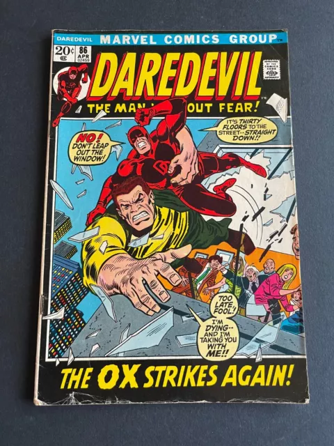 Daredevil #86 - Ox Appearance (Marvel, 1972) VG/F