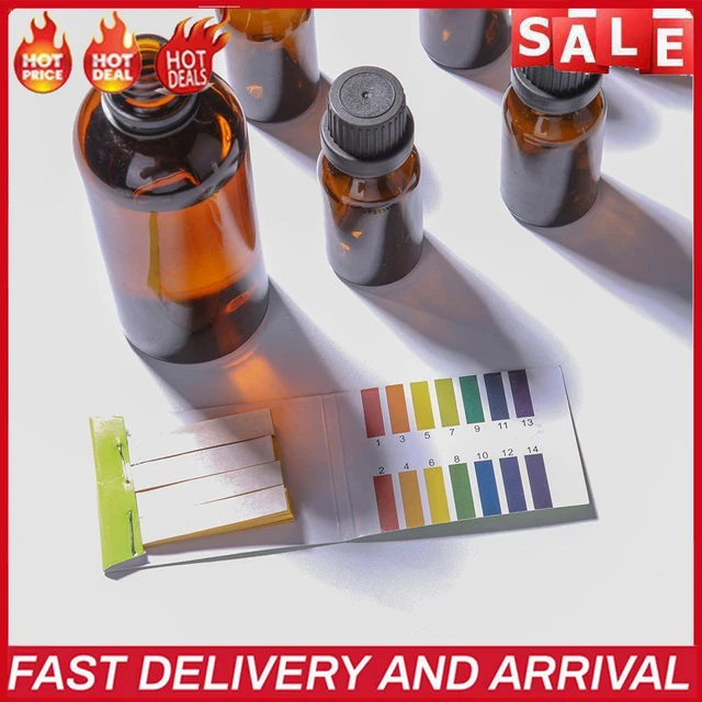 haobase 80 tiras pH completo 1-14 indicador de prueba papel lacado agua suelos